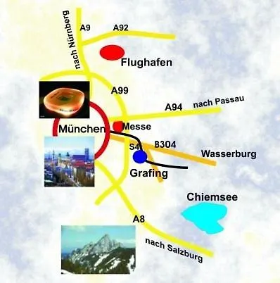 2 Bedroom With Balcony & Mountain View Near Munich Apartment Grafing